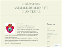 Tablet Screenshot of liberationanimale.com